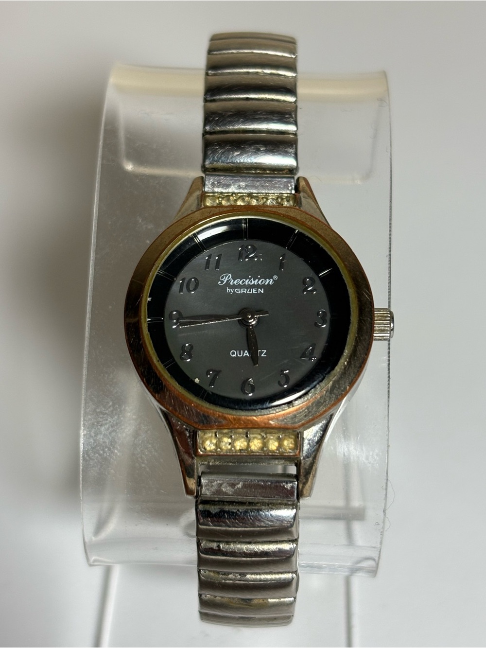 Precision by Gruen GP559L Women's Silver and Gold Tone Quartz Watch